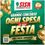 Volantino Sisa Ogni spesa è una festa dal 10/9 fino al 23/9/2026 Volantino Sisa Ogni spesa è una festa dal 10/9 fino al 23/9/2026
