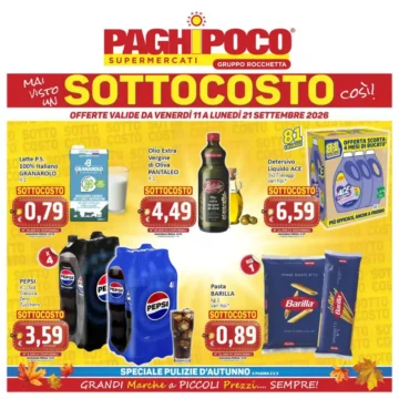 Volantino Paghi Poco Sottocosto dal 11/9 fino al 21/9/2026