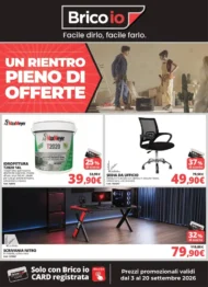 Volantino Brico Io Rientro pieno di offerte dal 3/9 fino al 20/9/2026 Volantino Brico Io Rientro pieno di offerte dal 3/9 fino al 20/9/2026