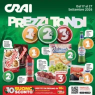 Volantino Crai Prezzi Tondi dal 17/9 fino al 27/9/2026