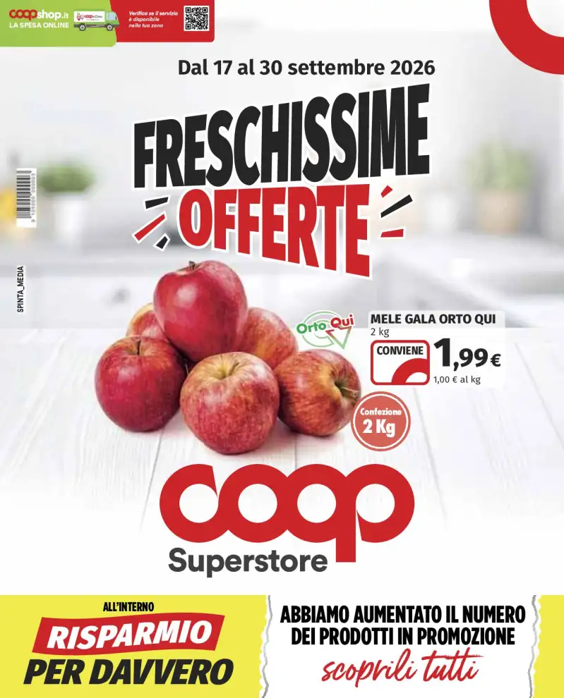 Coop online Offerte attive (dal 17 settembre 2026)