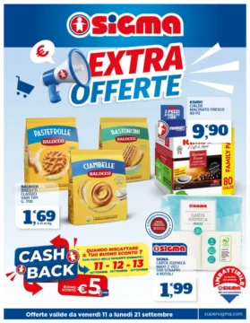 Volantino Sigma Extra Offerte dal 11/9 fino al 21/9/2026