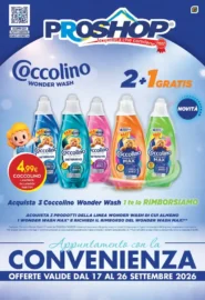 Volantino Proshop Appuntamento con la convenienza dal 17/9 fino al 26/9/2026
