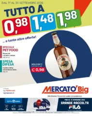 Volantino Mercatò Big Tutto a 0,98 dal 17/9 fino al 30/9/2026