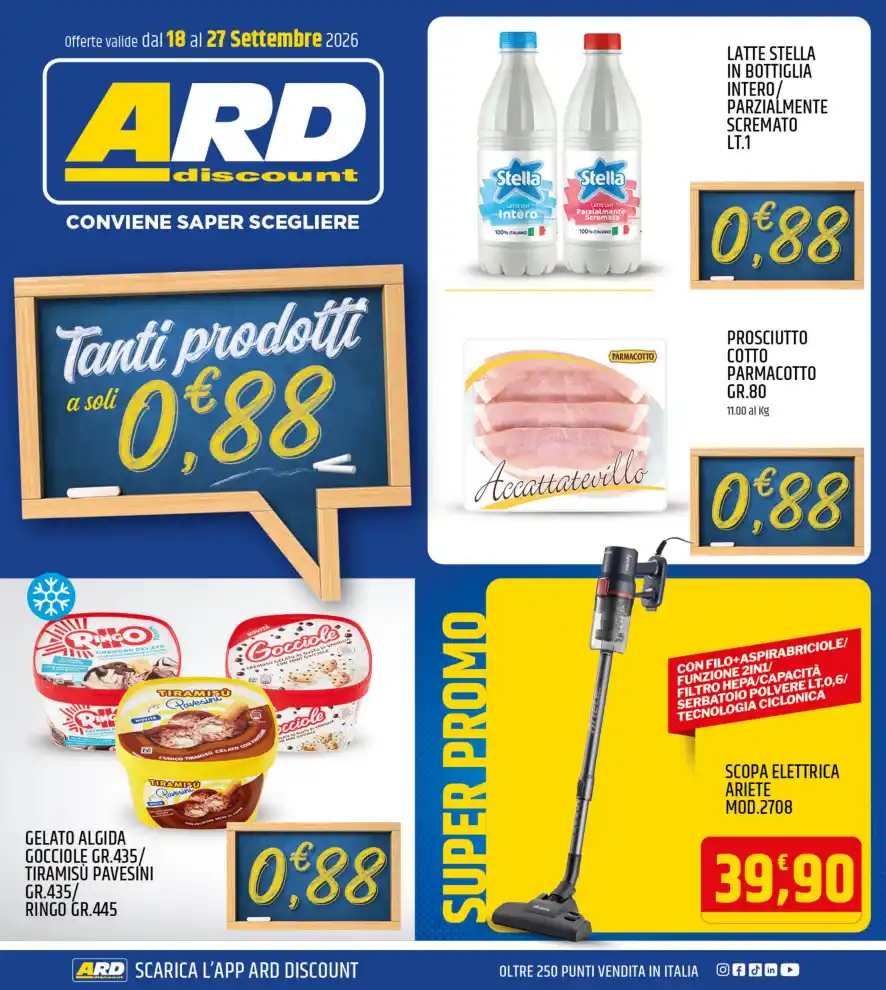 Volantino Ard Discount Weekend sottoprezzo dal 18/9 fino al 27/9/2026