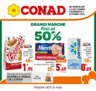 Volantino Conad Grandi marche dal 23/9 fino al 4/10/2026 Volantino Conad Grandi marche dal 23/9 fino al 4/10/2026