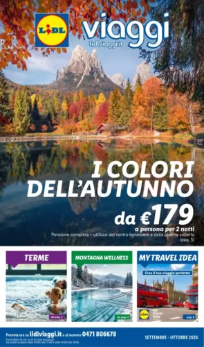 Volantino Lidl I colori dell’autunno dal 1/9 fino al 31/10/2026