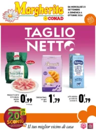 Volantino Conad Margherita Taglio netto dal 23/9 fino al 4/10/2026