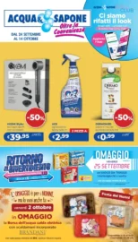 Volantino Acqua e Sapone Oltre la convenienza dal 24/9 fino al 14/10/2026