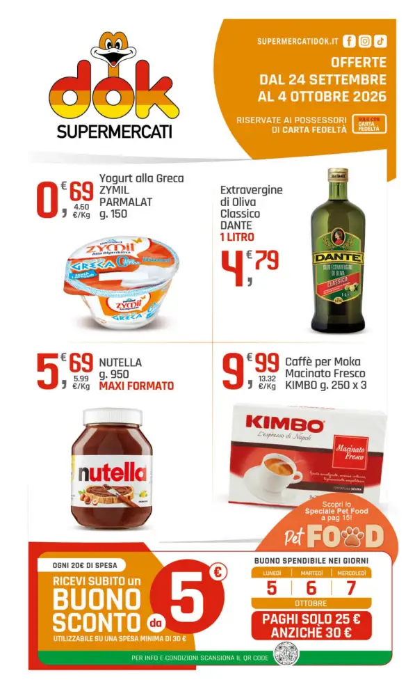 Volantino DOK Carta Fedeltà dal 24/9 fino al 4/10/2026