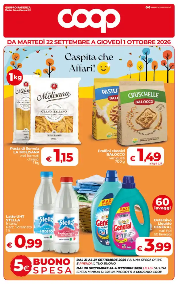 Volantino Coop Calabria Caspita che Affari dal 22/9 fino al 1/10/2026