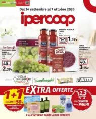 Volantino Ipercoop Extra Offerte dal 24/9 fino al 7/10/2026 Volantino Ipercoop Extra Offerte dal 24/9 fino al 7/10/2026