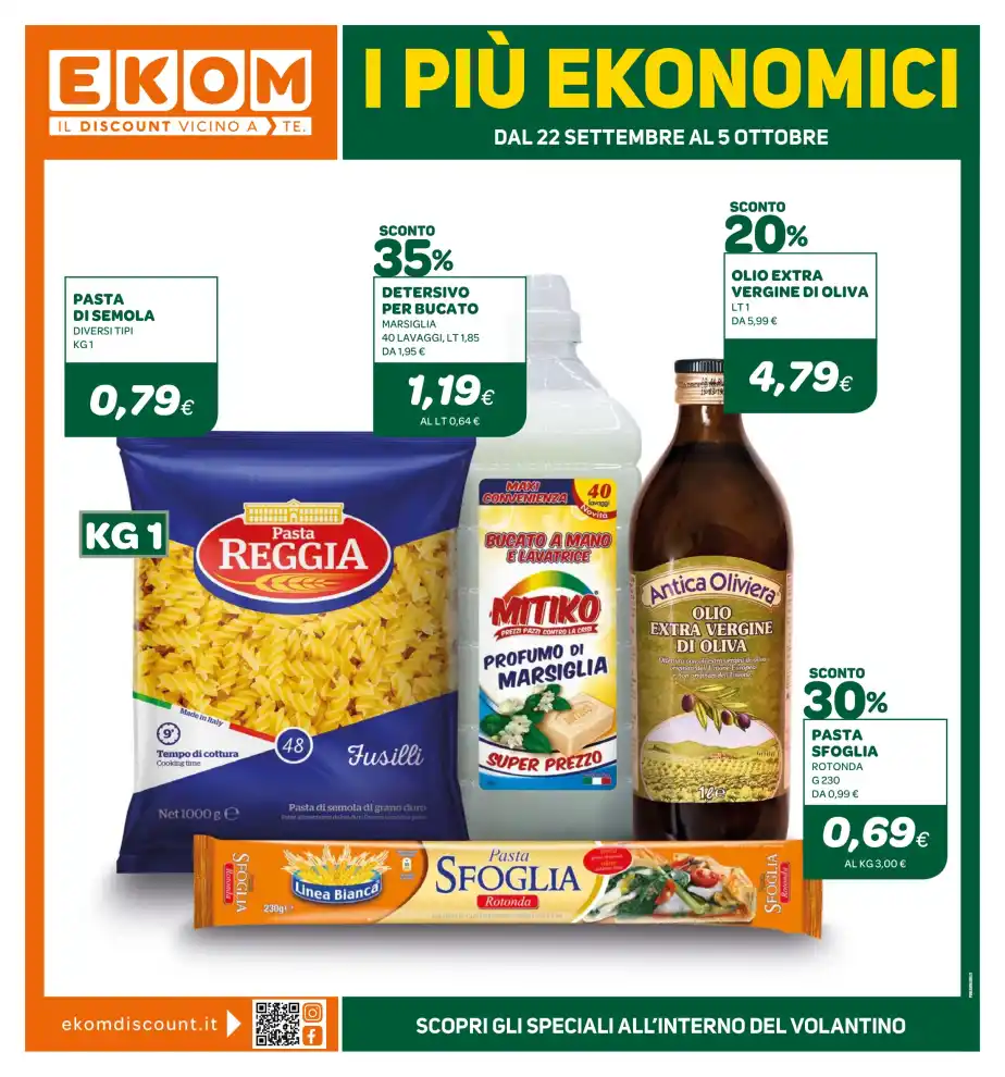 Volantino Ekom Toscana Speciale sapori dal mondo dal 22/9 fino al 5/10/2026