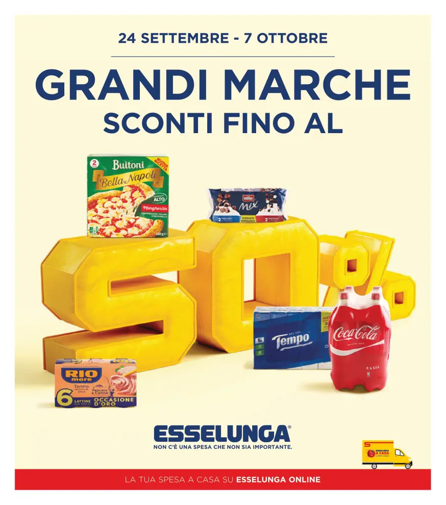 Volantino Esselunga Grandi marche dal 24/9 fino al 7/10/2026