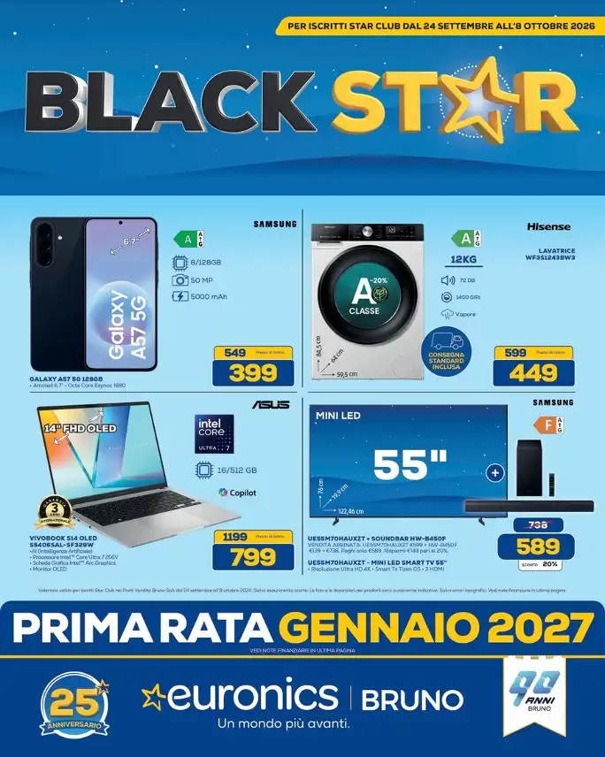 Euronics Bruno (offerte dal 24 settembre)