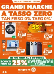 Volantino Expert Grandi Marche a tasso zero dal 24/9 fino al 7/10/2026 Volantino Expert Grandi Marche a tasso zero dal 24/9 fino al 7/10/2026