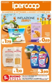 Volantino Ipercoop Calabria Inflazione Zero dal 22/9 fino al 1/10/2026 Volantino Ipercoop Calabria Inflazione Zero dal 22/9 fino al 1/10/2026