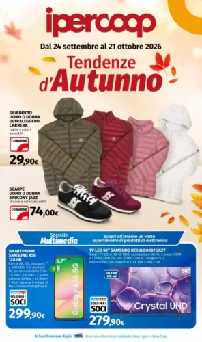 Volantino Ipercoop Tendenze d’Autunno dal 24/9 fino al 21/10/2026