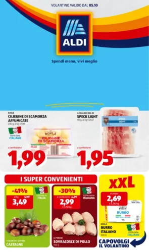 Volantino Aldi I super convenienti dal 5/10 fino al 11/10/2026