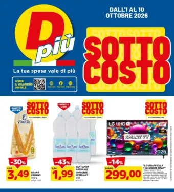 Volantino DPiù Sottocosto dal 1/10 fino al 10/10/2026