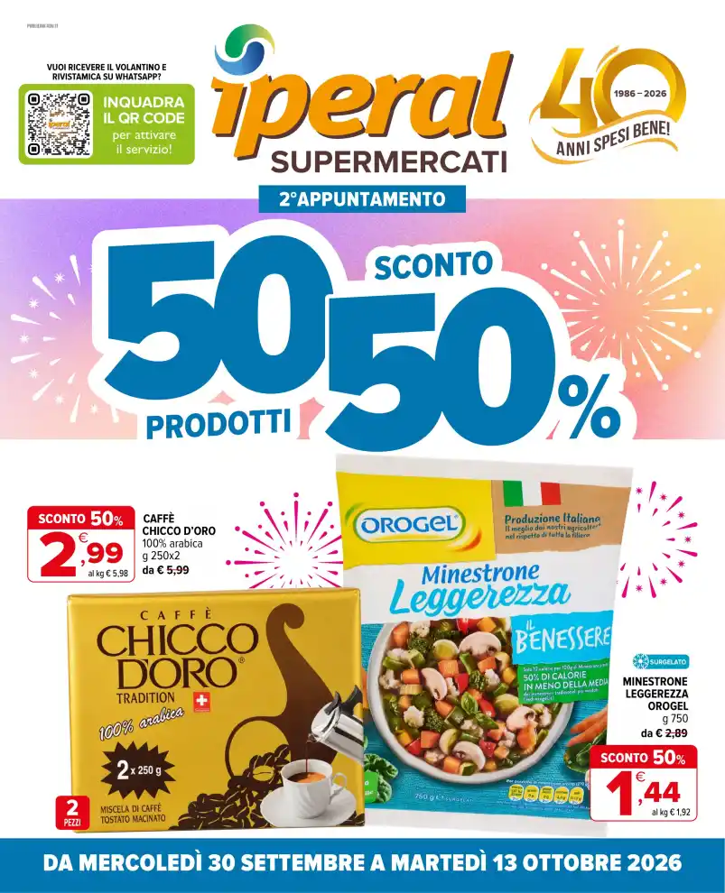 Volantino Iper La grande i 2° Appuntamento dal 30/9 fino al 13/10/2026