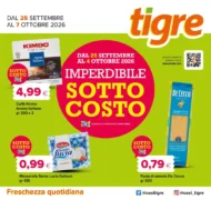 Volantino Tigre Sotto Costo dal 25/9 fino al 7/10/2026 Volantino Tigre Sotto Costo dal 25/9 fino al 7/10/2026