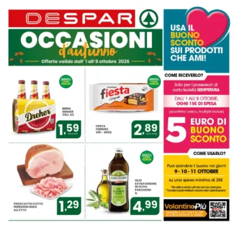 Volantino Despar Occasioni d’autunno dal 1/10 fino al 8/10/2026