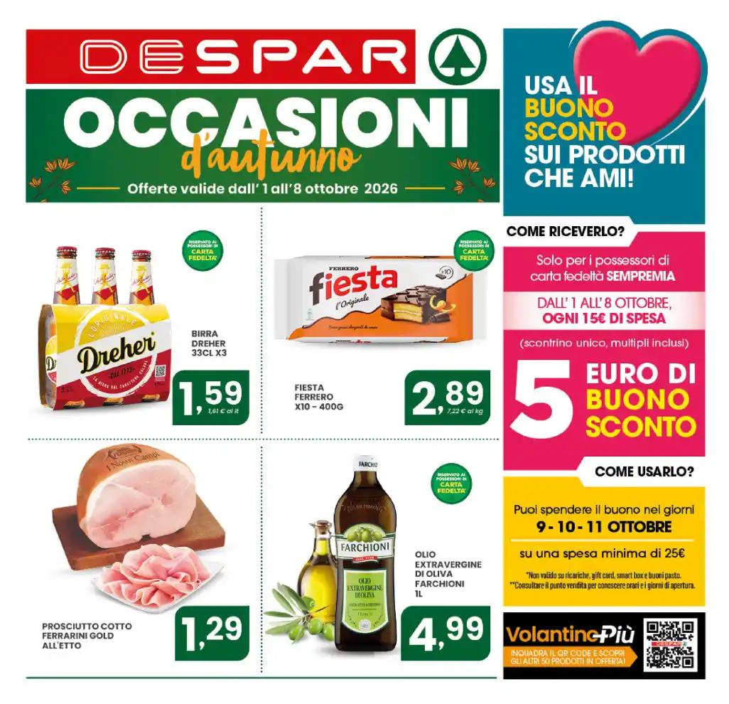 Volantino Despar Occasioni d’autunno dal 1/10 fino al 8/10/2026