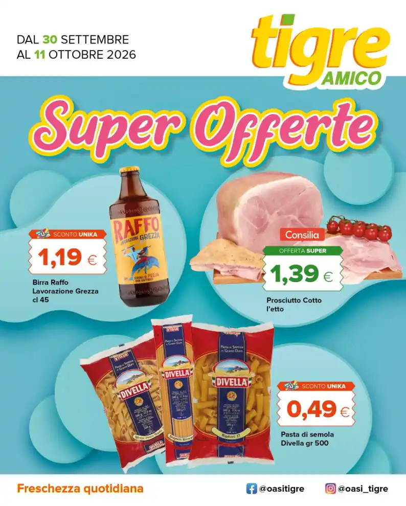 Volantino Tigre Amico Super Offerte dal 30/9 fino al 11/10/2026