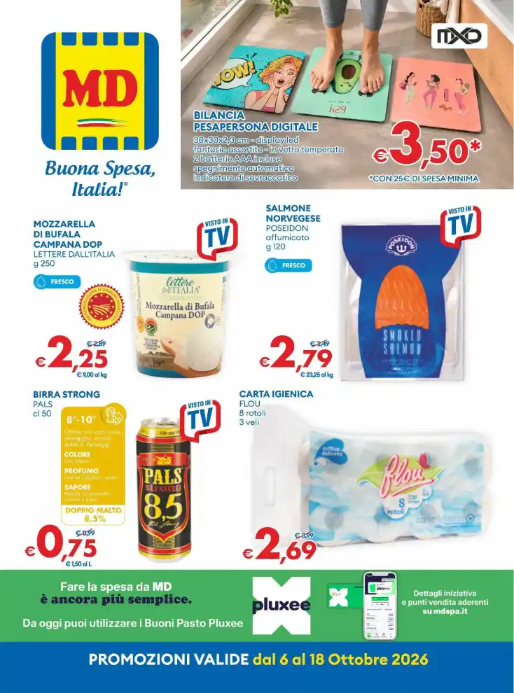 Volantino MD Discount Ottobre dal 6/10 fino al 18/10/2026