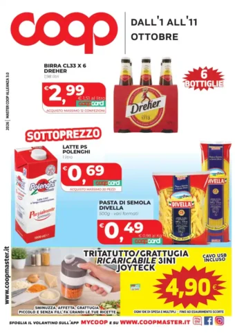 Volantino Coop Calabria Master Coop Alleanza 3.0 dal 1/10 fino al 11/10/2026
