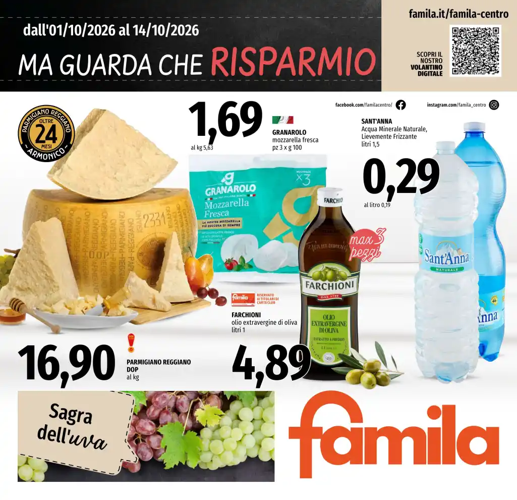 Volantino Famila Ma guarda che risparmio dal 1/10 fino al 14/10/2026