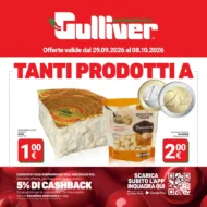 Volantino Gulliver Tanti prodotti a dal 29/9 fino al 8/10/2026
