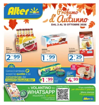 Volantino Alter Discount Profumo d’Autunno dal 2/10 fino al 15/10/2026
