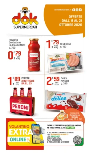 Volantino DOK Offerte ottobre dal 8/10 fino al 21/10/2026