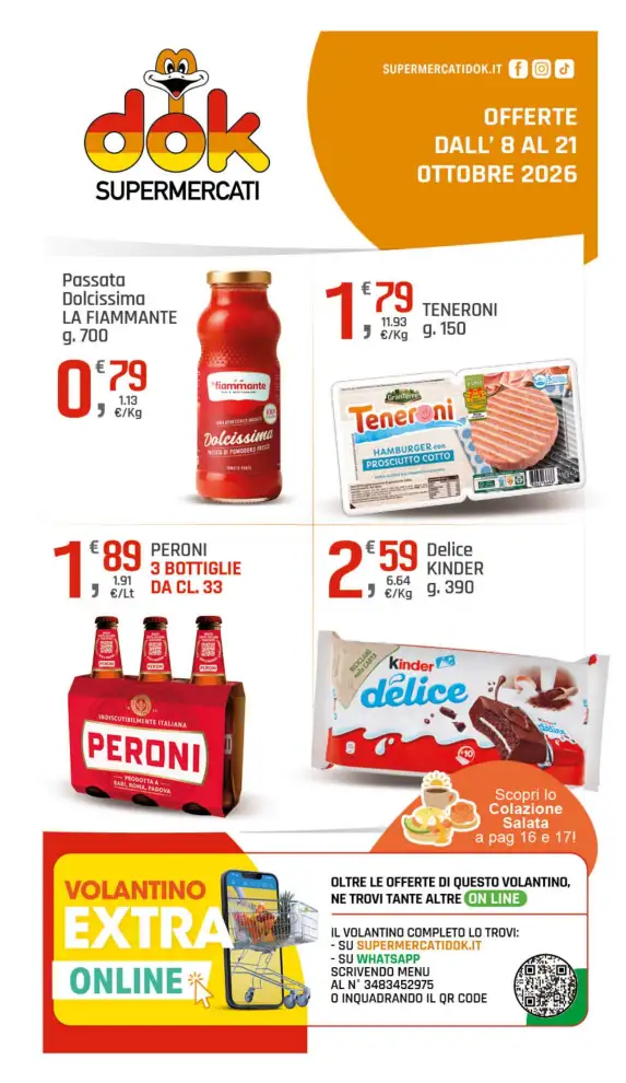 Volantino DOK Offerte ottobre dal 8/10 fino al 21/10/2026