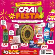 Volantino Crai Grande Anniversario dal 1/10 fino al 11/10/2026 Volantino Crai Grande Anniversario dal 1/10 fino al 11/10/2026