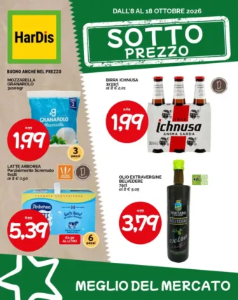 Volantino HarDis Sotto prezzo dal 8/10 fino al 18/10/2026