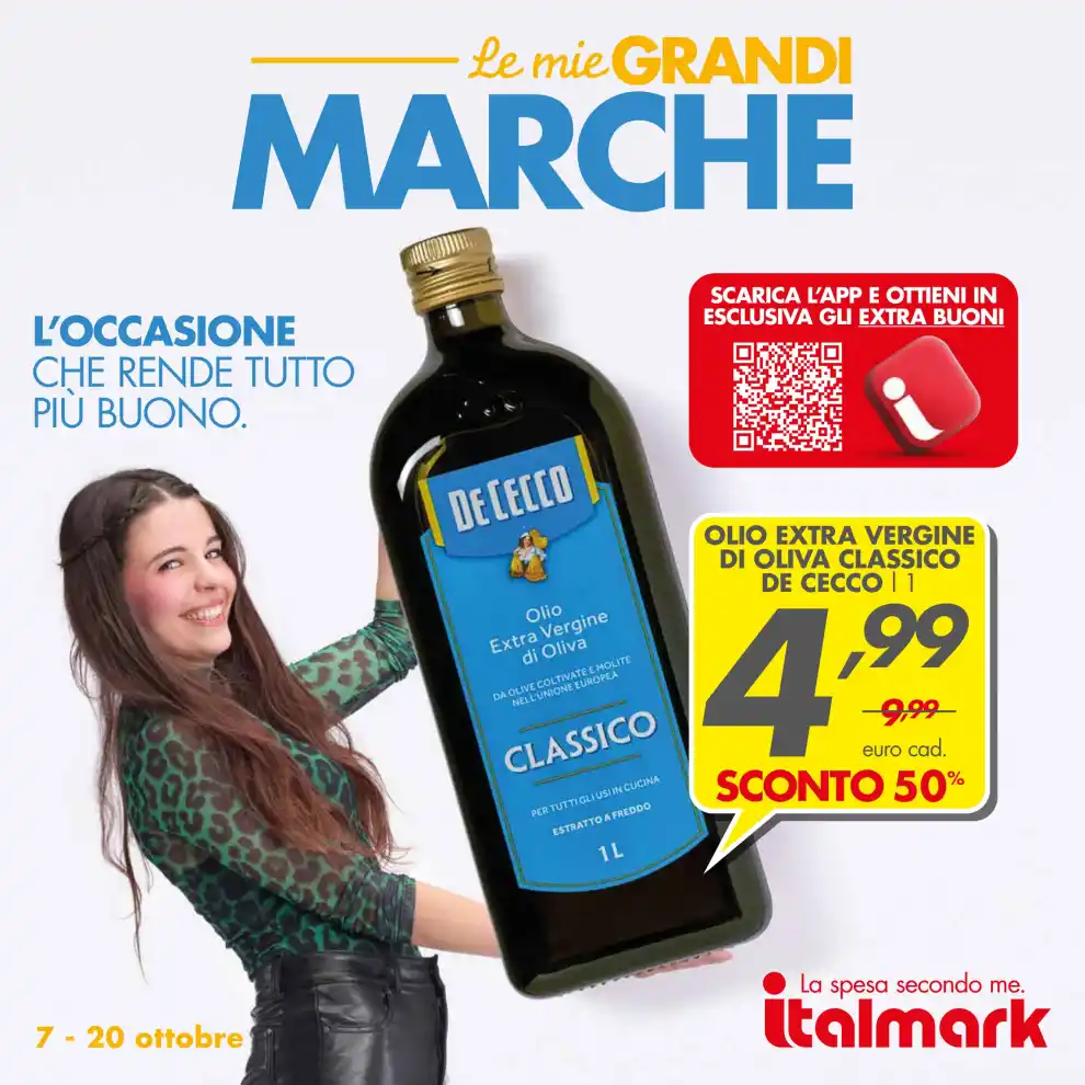 Volantino Italmark Le mie grandi marche dal 7/10 fino al 20/10/2026