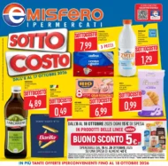 Volantino Emisfero Sotto Costo dal 8/10 fino al 17/10/2026