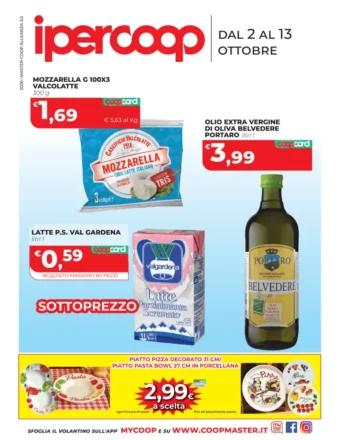 Volantino Ipercoop Calabria Ottobre dal 2/10 fino al 13/10/2026