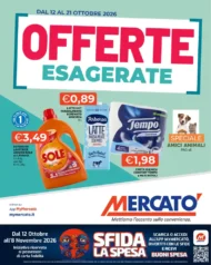 Volantino Mercatò Offerte esagerate dal 12/10 fino al 21/10/2026 Volantino Mercatò Offerte esagerate dal 12/10 fino al 21/10/2026