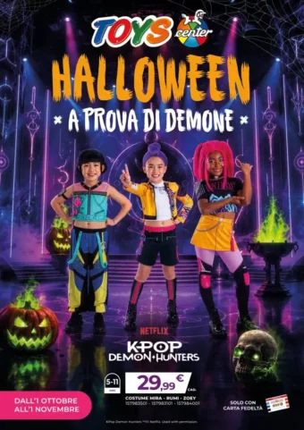 Volantino Toys Center Halloween a prova di demone dal 1/10 fino al 1/11/2026