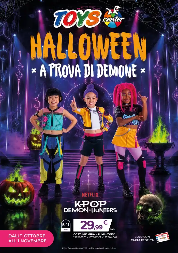 Volantino Toys Center Halloween a prova di demone dal 1/10 fino al 1/11/2026