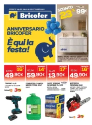Volantino Bricofer Anniversario É qui la festa dal 8/10 fino al 25/10/2026
