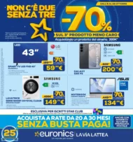 Volantino Euronics Non c’è due senza tre dal 8/10 fino al 28/10/2026 Volantino Euronics Non c’è due senza tre dal 8/10 fino al 28/10/2026