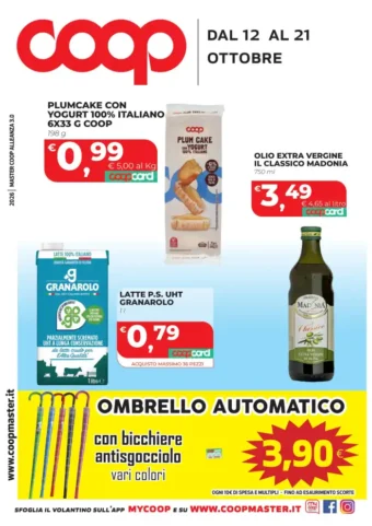 Volantino Coop Master Alleanza 3.0 dal 12/10 fino al 21/10/2026