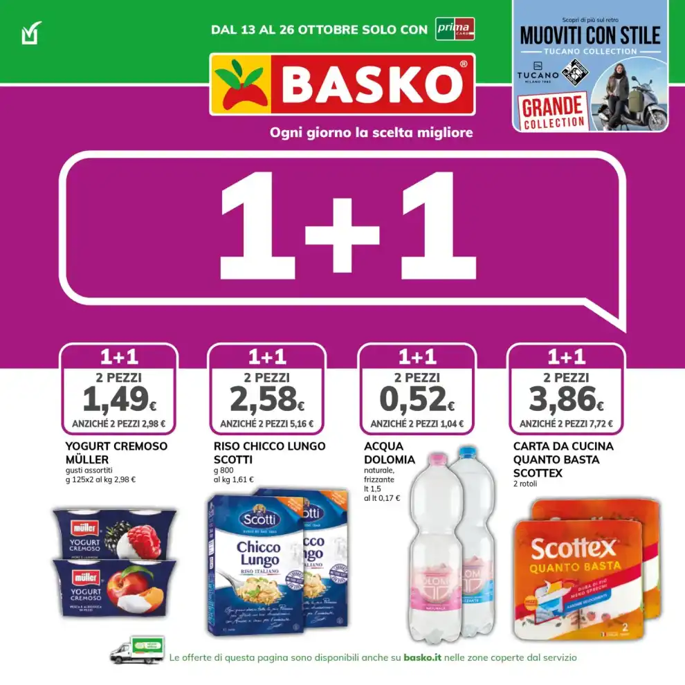 Volantino Basko Ogni giorno la scelta migliore dal 13/10 fino al 26/10/2026