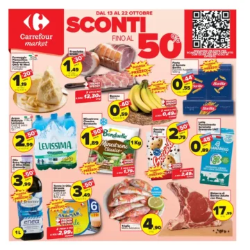 Volantino Carrefour Sconti fino al 50% dal 13/10 fino al 22/10/2026