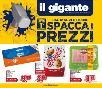 Volantino Il Gigante Spacca i prezzi dal 12/10 fino al 21/10/2026